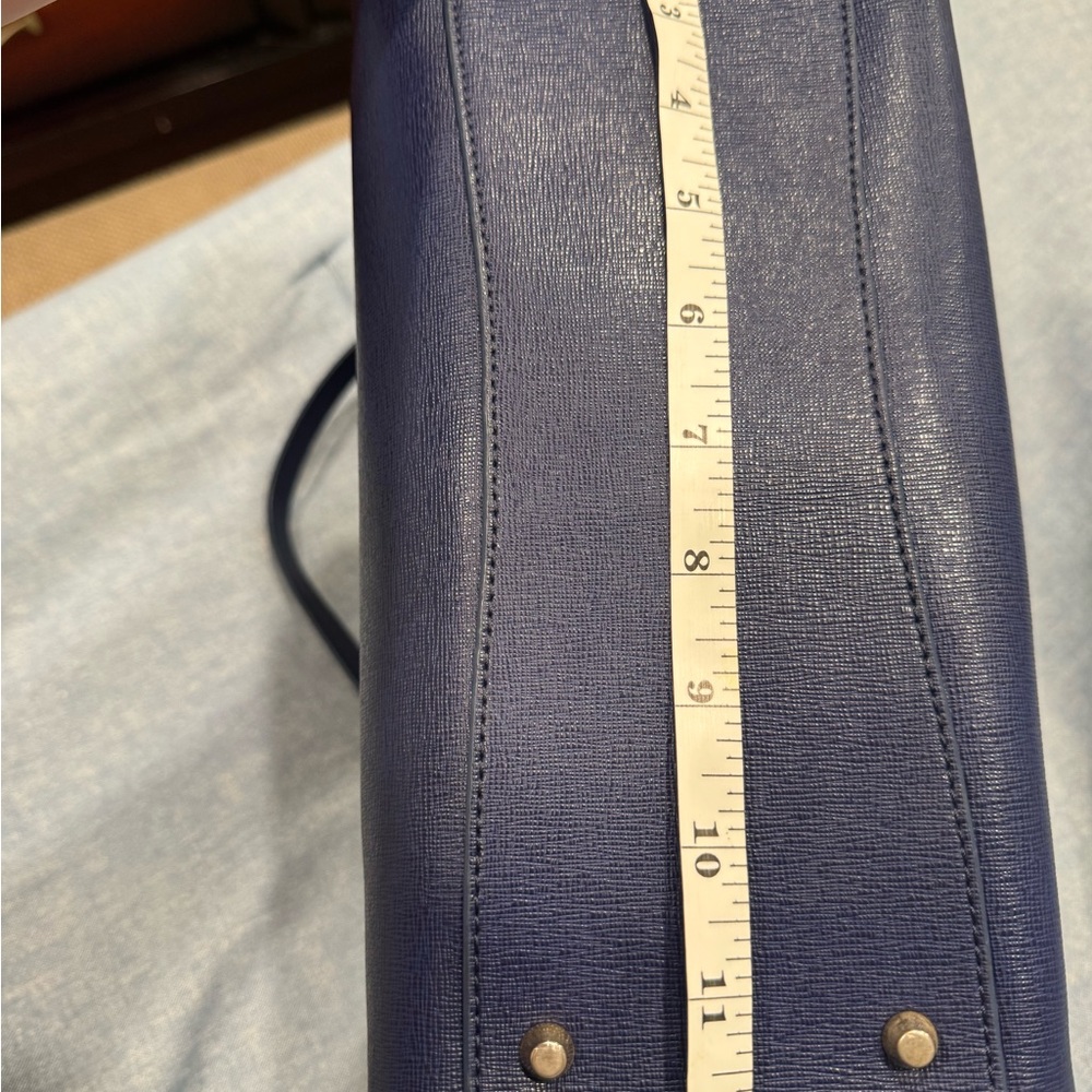 Furla Elegant Navy Blue Handbag - Picture 11 of 16